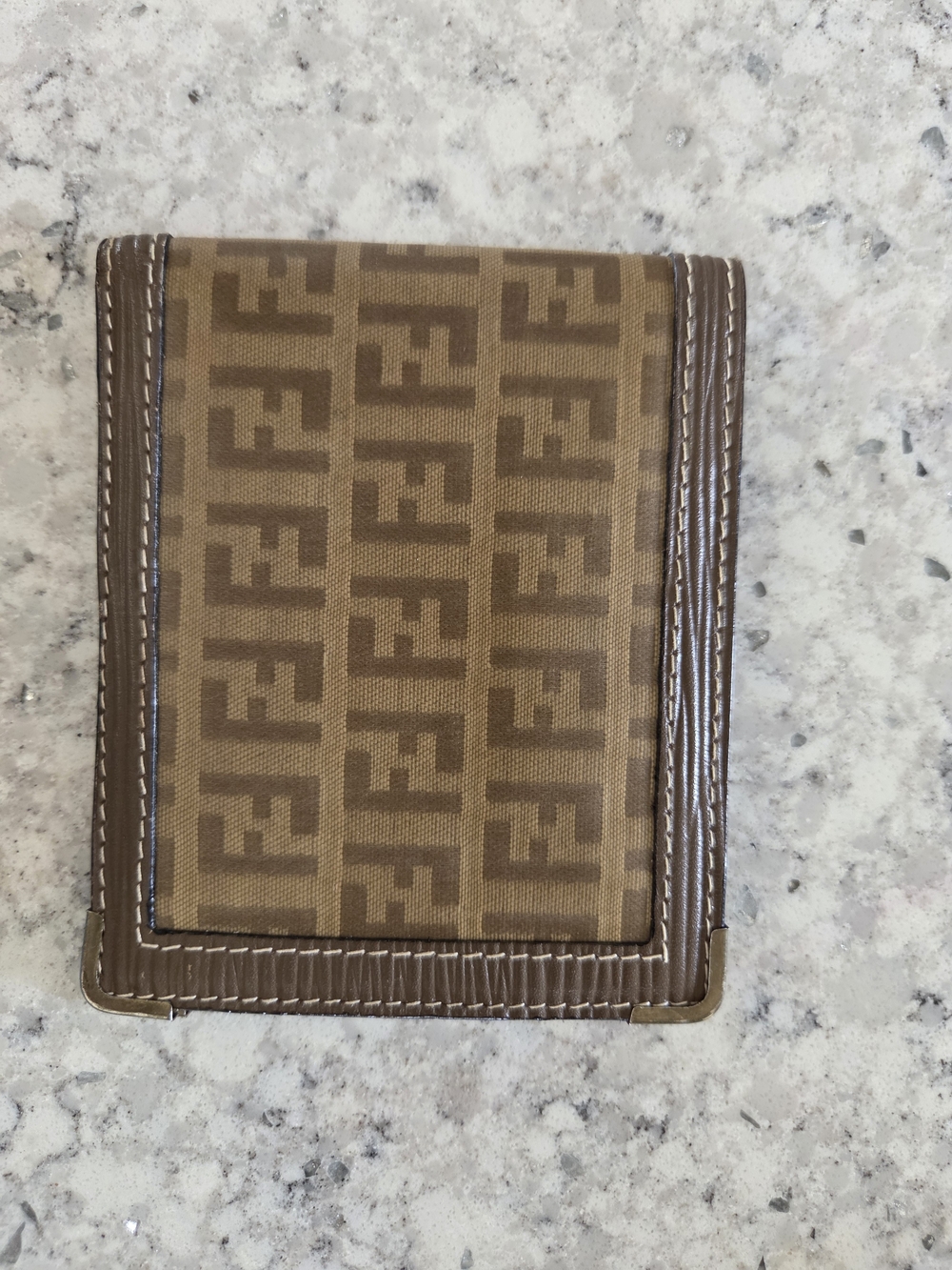 Fendi Zucca FF Monogram Men's Bifold Card Holder Wallet